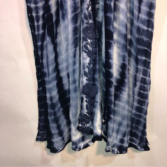 Torrid Boho Tie Dye Floral Embroidered Beach Cover Up - Picture 3 of 16